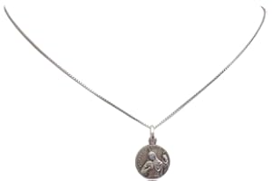 I G J 925 Sterling Silver of Saint Jude Thaddeus the Apostle Medal with SilverChain
