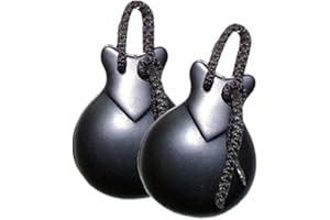 BYUP Castañuelas para Bailes Flamenco Fibra Especial del Numero 6 con funda Skay - Rockmusic España