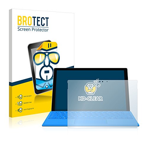 2x BROTECT HD-Clear Displayschutzfolie Microsoft Surface Pro 4 Schutzfolie Folie - Klar, Anti-Fingerprint