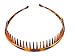 Tort Brown Alice Band Heaadband Plastic Tooth Comb Sports Gym Unisex Hair Band