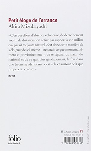 Petit éloge de l'errance