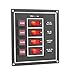 Produktbild Boat Schalter Panel, Wippschalter beleuchtet und Sicherung 4 Bande, 12 V von midmarine