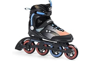 SMJ SPORT SMJ RX23 Men's Inline Skates Wheels 90 mm / 82A ABEC7 Ball Bearings Fitness Skates for Teenagers and Adults Black