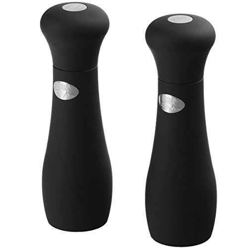 Weber 17093 Salz und Pfeffermühle, schwarz, 19 cm