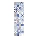 Produktbild Huella deco Läufer aus Vinylal blau/Mehrfarbig 180 x 50 cm