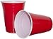 Produktbild Trinkbecher Rot amerikanische Beer Pong 16 Unzen oz - 10er Pack stark Rote Becher - Rubinrot, Apfelrot