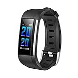 TPulling Mode M200 Intelligente Uhr Smartwatch Armbanduhr Smart Watch Fitness Bluetooth 4.0 Pulsmesser SmartBand Sportuhr (Schwarz)