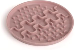 bonameco Schleckmatte - Leckmatte für Hunde & Katzen, unterstützt gesunde Verdauung, Anti-Rutsch-Design & leicht zu reinigen - Slow Feeder (Mini, Rosa)