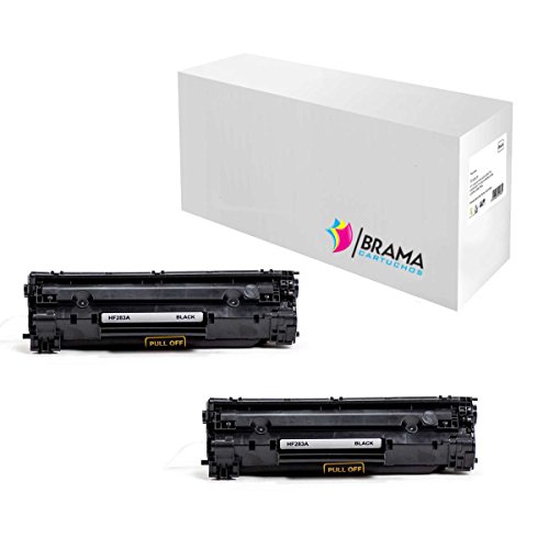Bramacartuchos - 2 X Cartuchos compatibles Non oem para Hp 83A CF283A de,HP LaserJet PRO MFP M125nw,