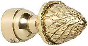 B M Solid Brass Acorn Finial 19 Mm Polished Brass Curtain Pole Finial Finish Suitable For 19mm Diameter Pole Amazon Co Uk Home Kitchen