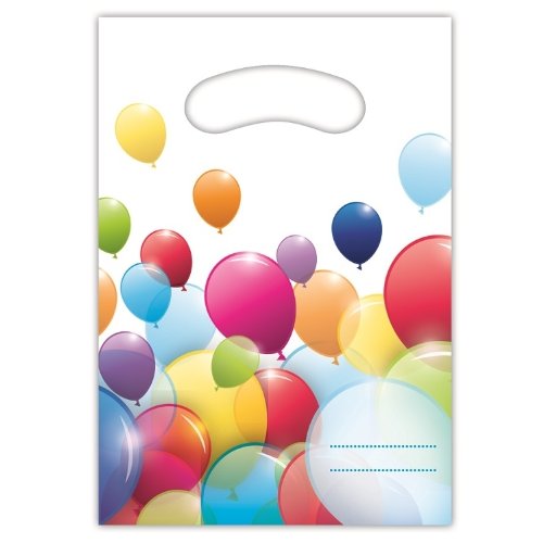 6 Geburtstagstüten - Luftballons