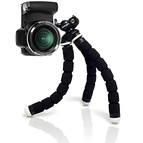 igadgitz Mini Tr  pied de Table Flexible L  ger Petite Taille Universel pour Appareil Photo Reflex Canon PowerShot SD600  SD630  SD640  SD750  SD900  SD 1000 - Noir