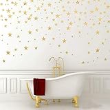 Stück/Paket Mutiple Größe Stern Wandaufkleber Kunst Gold Star Decals abnehmbare Sterne Baby Kinderzimmer Dekor Sterne Wandaufkleber