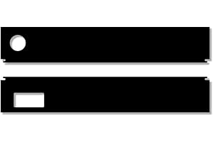 iQuatics Universal/Juwel Ersatzklappen-Set mit Skimmer/Feeder-Löchern, Rio 125, Schwarz