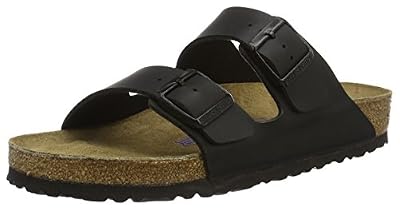 Birkenstock Arizona Bk 051793, Sandales Bout ouvert mixte adulte, Noir, 45 EU (étroit)