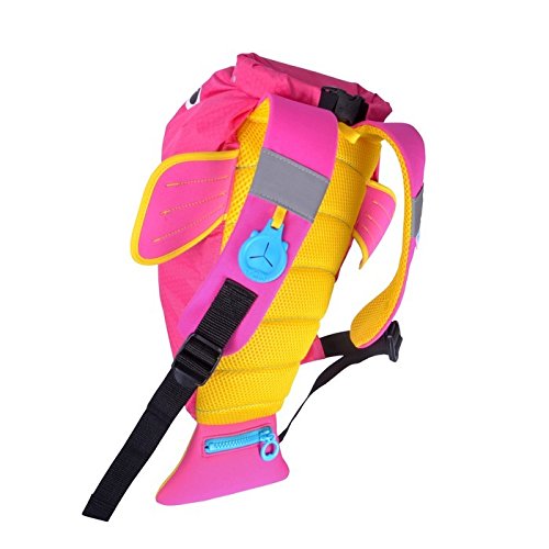 Trunki Trunki PaddlePak Water-Resistant Backpack - Coral (Pink) Sac à Dos Enfants, 37 cm, 7.5 liters, Rose