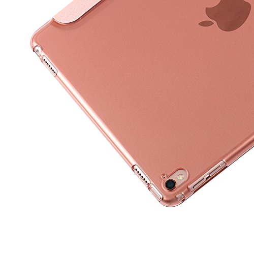 Boriyuan Ipad Pro 9.7 Hülle Smart Case Cover ultra slim Schutztasche aus PU Leder für Ipad Pro 9.7 Zoll mit Standfunktion, Auto Sleep Wake up, Displayschutzfolie und Stylus auch inklusive (Rosa Gold) - 7