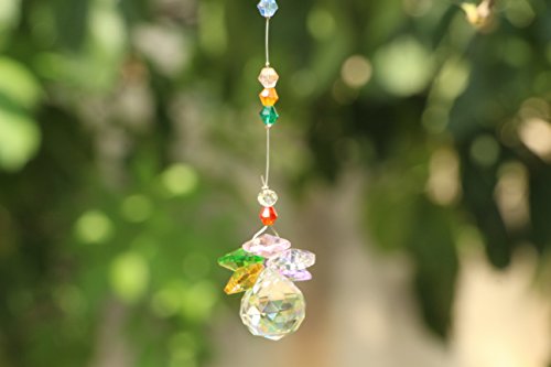 Yier® 20mm Kristall Kronleuchter Prismen Fenster Regenbogen -Hersteller Suncatcher 6er Pack - 7