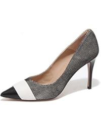 4740N decollete PURA LOPEZ scarpe donna shoes woman nero bianco