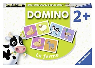 Ravensburger- Domino- La ferme- Jeu Educatif- A partir de 2 ans-24150