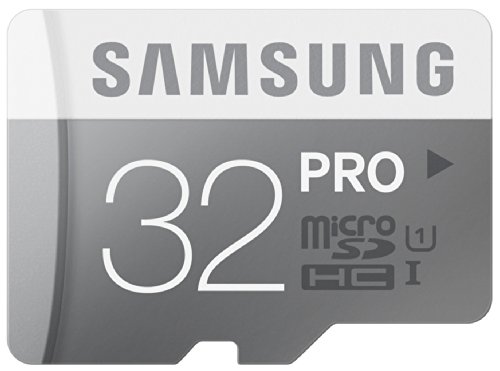Samsung Speicherkarte MicroSDHC 32GB PRO UHS-I Grade 1 Class 10 (bis zu 90MB/s lesen, bis zu 80MB/s schreiben) mit SD Adapter