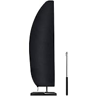 Sonnenschirm Schutzhülle mit Stab, Ampelschirm Schutzhülle 2 bis 3 m Große Sonnenschirm Abdeckung 210D-Oxford-Gewebe…