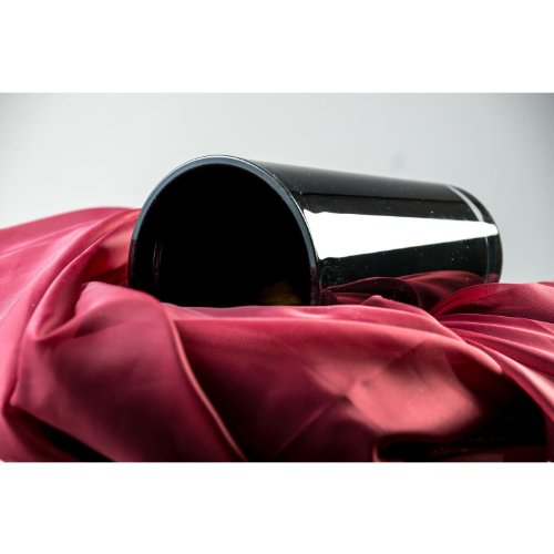 Konische Vase SALLY aus Glas, schwarz, 22 cm, Ø 13 cm – Blumenvase / Tischvase – INNA Glas - 2