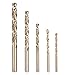 Produktbild SIridescentZB 5 Stücke 4-10mm Zylinderschaft Spiralbohrer Set Holzbearbeitung Metall Bohrwerkzeug