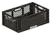 Produktbild 5 Stück x 45 Liter starken Euro Folding Kunststoff Stapeln Aufbewahrung Kisten Boxen – Euro Größe Karton Starke mit innovativen Klappmechanismus