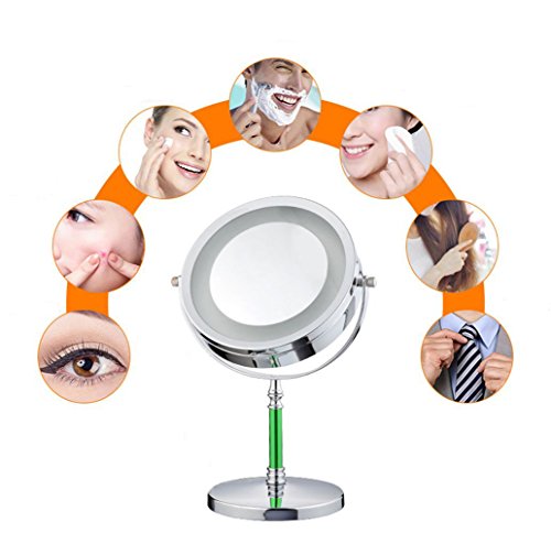 Dare Color Profi Kosmetikspiegel Schminkspiegel Tischspiegel mit LED Beleuchtung - 2