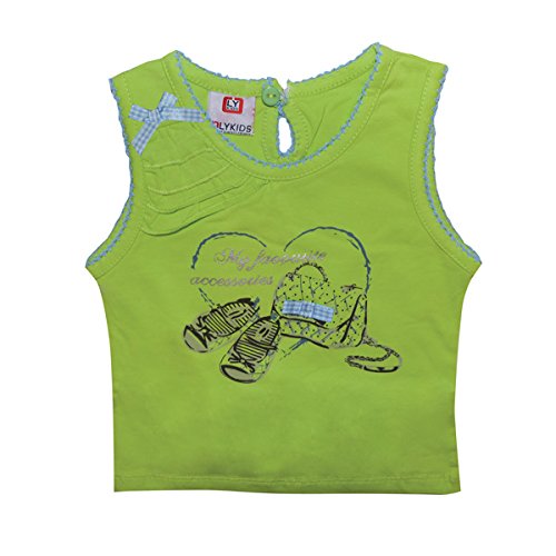 Olykids Baby Girls' Tank Top -  Green - 12-18 Months