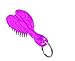 Produktbild Tangle Angel Baby Schlüssel Ring Hair Brush – Fab Fuchsia