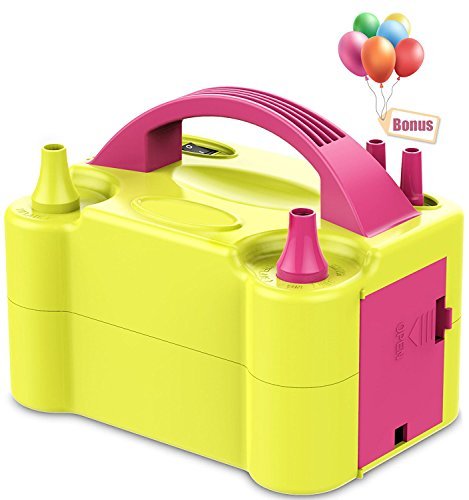 Pompa Elettronica per Gonfiaggio Palloncini MTKD. Ideale per Feste e Cerimonie. Motore 600W Alta Potenza.(Bonus Palloncini gratuiti)