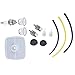 Produktbild OuyFilters 13031054130 Air Filter with 13211546730 Grommet 125-527 Fuel Filter Fuel lines Repower Kit and Spark Plug Primer Bulb for Echo Grass Trimmer Weed Eater