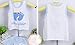 Pandaren® Pack of 2 summer cotton sleeveless shorts 2pcs set pants sports clothing set for baby boy girl infant toddler (Foot, Blue Green) (12-18 months)