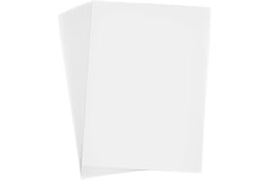 YILIYA Papel vegetal A4 (29.7cm*21cm) - 50 hojas de 130g/m², papel transparente imprimible, papel cebolla A4, Blanco, calco versátil y versátil