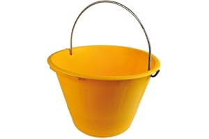 STAMPAST SRL Secchio Per Muratore In Plastica Pesante Con Maniglia Di Presa Laterale.