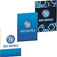 ssc napoli Square Notebook 5 m with Margins A4 Maxi 96/100 School Set 30 cm, Blue Light Blue White