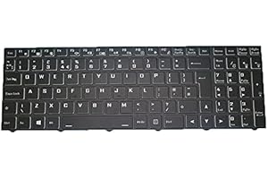 RTDPART Laptop Backlit Keyboard For CLEVO N15Z3 CVM18H96GB9430 6-80-N15Z0-19D-1 United Kingdom UK/GB Black Frame New
