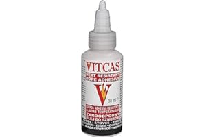 VITCAS 125ml White Fire Rope Seal Adhesive - Wood Fired – Multi Fuel Stoves-boilers-high-temperature adhesive-heat resistance of up to 1000 degree Celsius