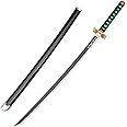 Trunkin 12 Years & More Katana For Cosplay Life Size Replica Wooden Toy Anime Accessory Toy Collectible | Wooden Sword (Muichiro Tokito Cosplay)