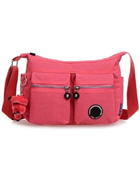 Männer Vintage-Leinwand Messenger Aktentasche Schulter Tote Sling Sport Tasche,Red-30cm*10cm*19cm