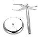 Abody Men's Chrome Razor and Brush Stand Aluminium Alloy Shaving Holder Zinc Alloy Base Drip Stand