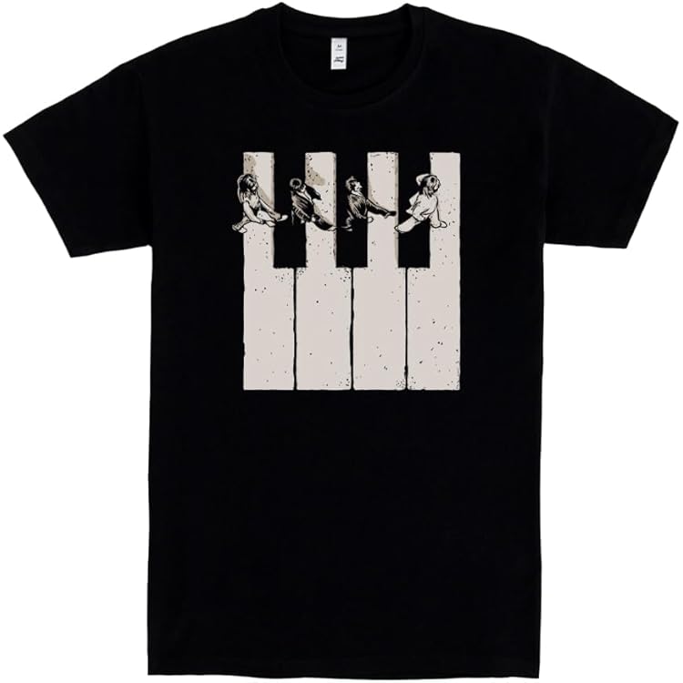 Abbigliamento Musicisti Maglietta Per Insegnanti Di Pianoforte - Design 'Battito Cardiaco Del Pianista' In Cotone Regalo Insegnante - Foto 6