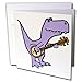 Produktbild 3dRose gc_255651_5 Grußkarte, Motiv"Lustiger Trex Dinosaurier spielt Banjo", 15,2 x 15,2 cm