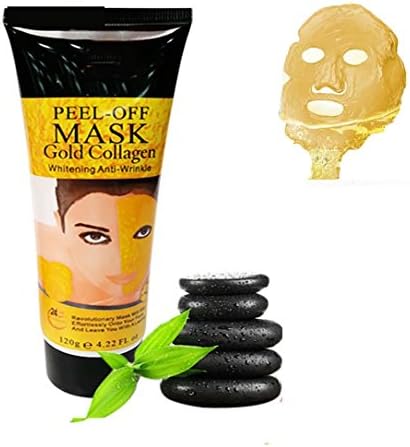 Sikenuo 24k Gold Bio Collagen Peel off Facial Mask Anti Aging Wrinkle Lifting Whitening Face Masks Skin Care Moisturizing facial mask (gold)