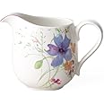 Villeroy & Boch – Mariefleur Basic Milk Jug, Beautiful, Practical Milk jug with Playful Flower Decoration, White/Coloured, Dishwasher Safe, 300 ml