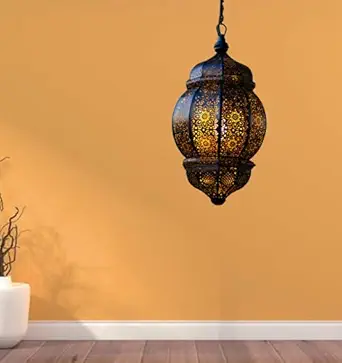 Pelican Crafts-Black Moroccan Shadow Lamp