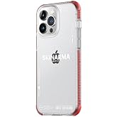 Skinarma iPhone 14 Pro Max İle Uyumlu Kılıf Şeffaf Airbag Tasarımlı Iro Kapak-kırmızı