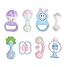 Price comparison product image 9pcs Baby First Rattle Teether Bell Toy with Giant Milk Bottle Grasp Early Education Christmas Gift
